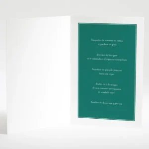 Menu mariage Medaillon elegant*Faire-part Elégant Outlet