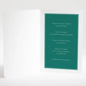 Menu mariage Medaillon elegant*Faire-part Elégant Outlet