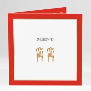 Menu mariage Napoleon III*Faire-part Elégant Discount