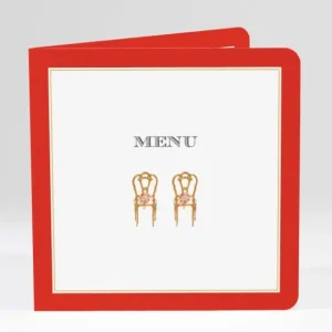Menu mariage Napoleon III*Faire-part Elégant Discount