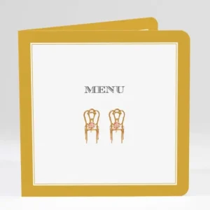 Menu mariage Napoleon III*Faire-part Elégant Discount
