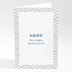Menu mariage Pattern montagneux*Faire-part Elégant Sale