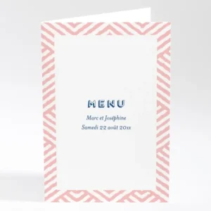 Menu mariage Pattern montagneux*Faire-part Elégant Sale