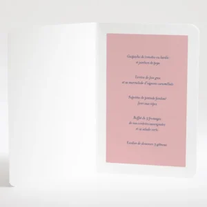 Menu mariage Pattern montagneux*Faire-part Elégant Sale