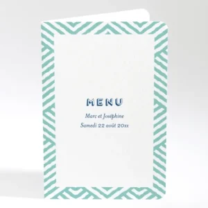 Menu mariage Pattern montagneux*Faire-part Elégant Sale
