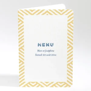 Menu mariage Pattern montagneux*Faire-part Elégant Sale