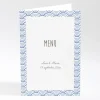 Menu mariage Pattern tendance vague*Faire-part Elégant Fashion