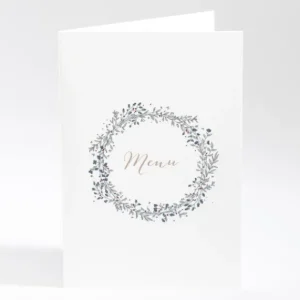 Menu mariage Ronde fleurie*Faire-part Elégant Discount