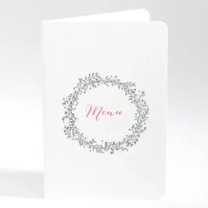 Menu mariage Ronde fleurie*Faire-part Elégant Discount