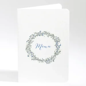 Menu mariage Ronde fleurie*Faire-part Elégant Discount