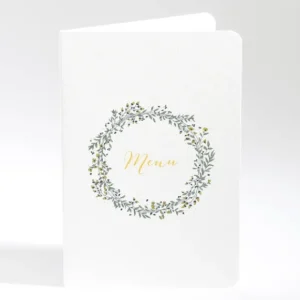Menu mariage Ronde fleurie*Faire-part Elégant Discount