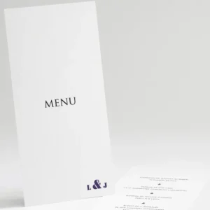 Menu mariage Symphonie*Faire-part Elégant New