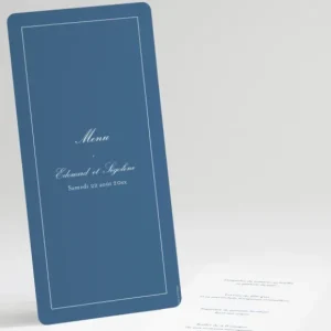 Menu mariage Tradi rectangle couleur*Faire-part Elégant Discount