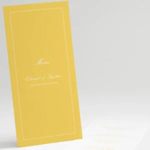 Menu mariage Tradi rectangle couleur*Faire-part Elégant Discount