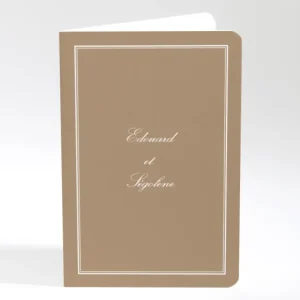 Menu mariage Traditionnel couleur*Faire-part Elégant Discount