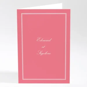 Menu mariage Traditionnel couleur*Faire-part Elégant Discount