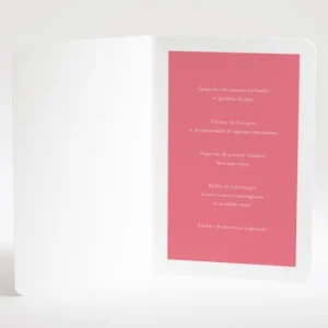 Menu mariage Traditionnel couleur*Faire-part Elégant Discount