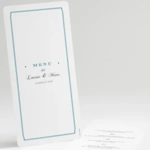 Menu mariage Typographies*Faire-part Elégant Best
