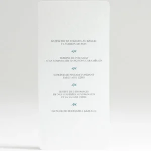 Menu mariage Typographies*Faire-part Elégant Best