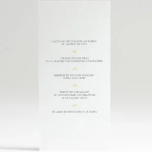 Menu mariage Typographies*Faire-part Elégant Best