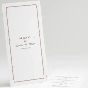 Menu mariage Typographies*Faire-part Elégant Best