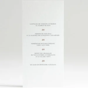Menu mariage Typographies*Faire-part Elégant Best