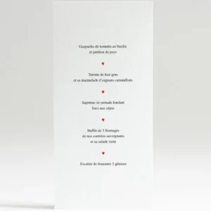 Menu mariage Un mariage a Versailles*Faire-part Elégant Sale
