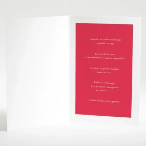 Menu mariage Uni & chic*Faire-part Elégant Clearance