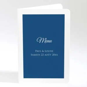 Menu mariage Uni & chic*Faire-part Elégant Clearance