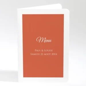 Menu mariage Uni & chic*Faire-part Elégant Clearance