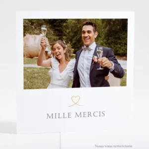 Remerciements mariage Aloha*Faire-part Elégant Sale