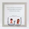 Remerciements mariage Arlette & albin triptyque*Faire-part Elégant Fashion