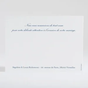 Remerciements mariage Belle promesse*Faire-part Elégant Outlet
