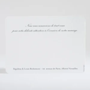 Remerciements mariage Belle promesse*Faire-part Elégant Outlet