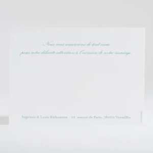 Remerciements mariage Belle promesse*Faire-part Elégant Outlet