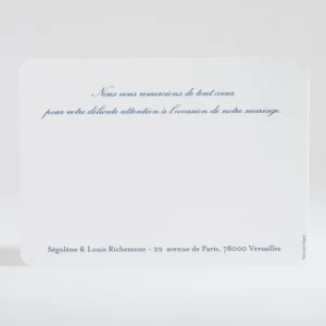 Remerciements mariage Belle promesse*Faire-part Elégant Outlet