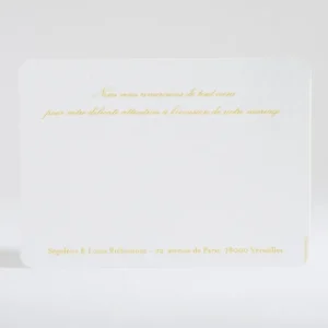 Remerciements mariage Belle promesse*Faire-part Elégant Outlet