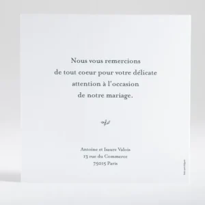 Remerciements mariage Botanic gold*Faire-part Elégant New
