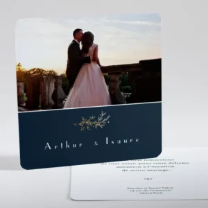 Remerciements mariage Botanic gold*Faire-part Elégant New