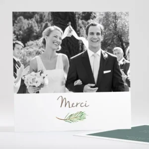 Remerciements mariage Branche de pin*Faire-part Elégant Clearance