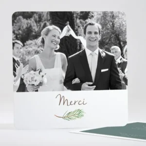 Remerciements mariage Branche de pin*Faire-part Elégant Clearance