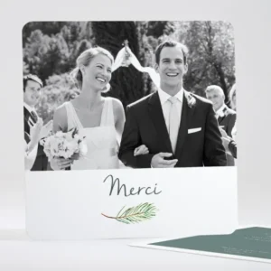 Remerciements mariage Branche de pin*Faire-part Elégant Clearance