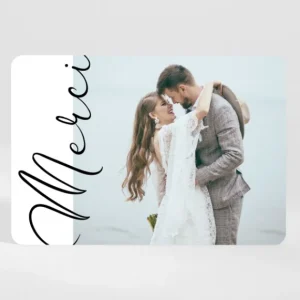 Remerciements mariage Calligraphie*Faire-part Elégant Fashion