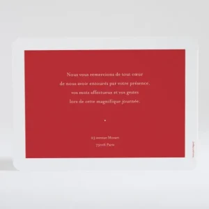 Remerciements mariage Candeur*Faire-part Elégant Discount