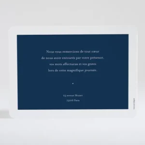Remerciements mariage Candeur*Faire-part Elégant Discount