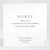 Remerciements mariage Cherry cherry vif*Faire-part Elégant Discount