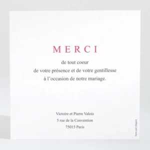 Remerciements mariage Cherry cherry*Faire-part Elégant Sale