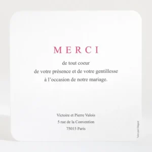 Remerciements mariage Cherry cherry*Faire-part Elégant Sale