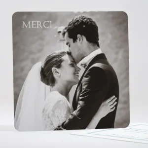 Remerciements mariage Chic & sobre*Faire-part Elégant Hot