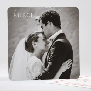 Remerciements mariage Chic & sobre*Faire-part Elégant Hot